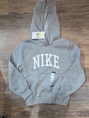 Nike Gray Hoodie with White NIKE Arch